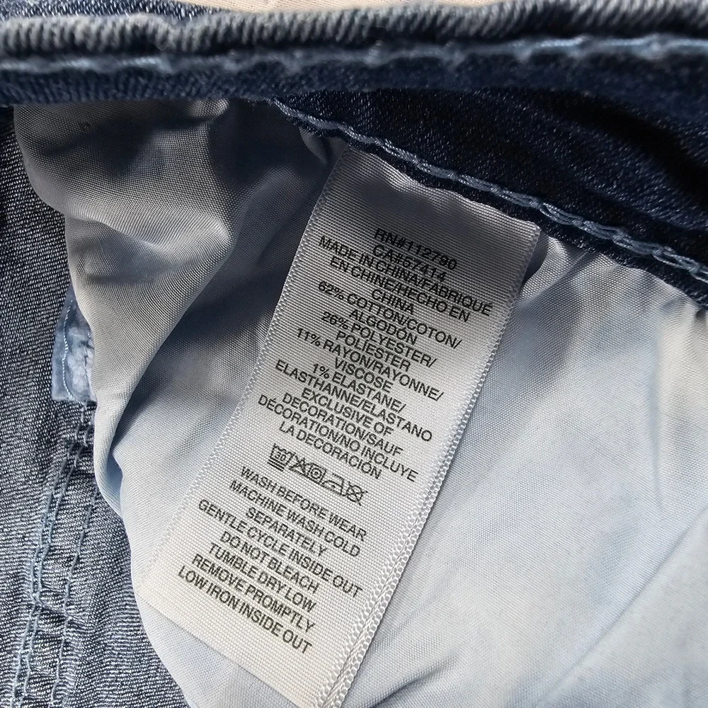 True Religion Geno Relaxed Slim Jeans MENS 36x32 Blue Blsze Wash Big T Flap